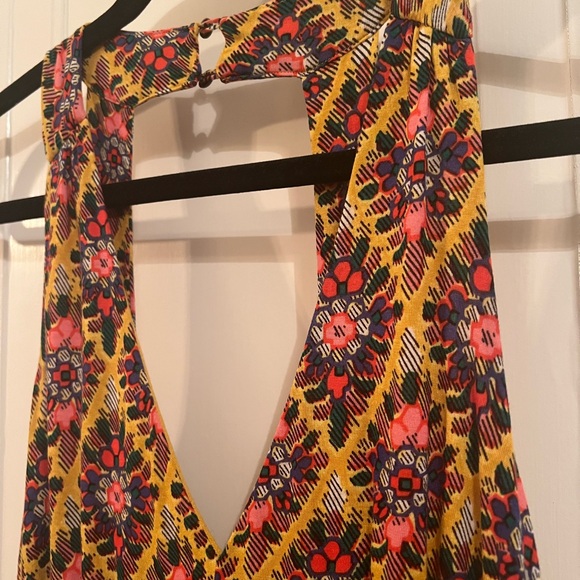 Anthropologie Maeve Luella Maxi Dress Yellow Floral Multi size small - Picture 9 of 9